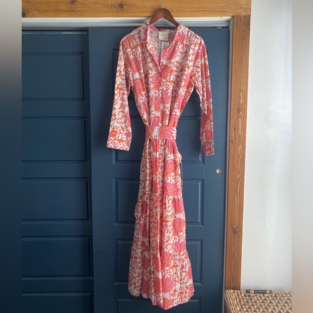 NWT Guadalupe Meredith Dress Coral XL - Caftan